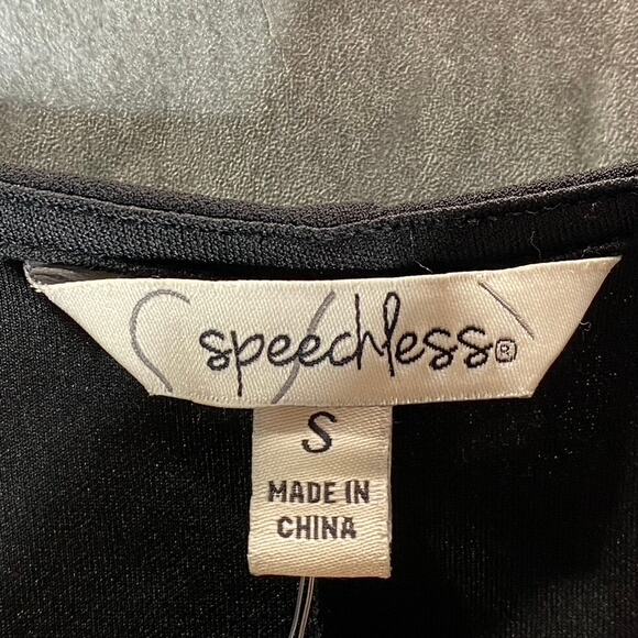 SPEECHLESS Juniors' Black Square-Neck Pullover Bodycon Knee-Length Dress SZ S - Picture 9 of 12